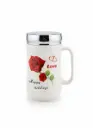 DJ2136 PORCELAIN ROSE SERIES MUG WITH SCREW LID (WL-24)