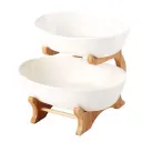 JD2032 PORCELAIN 2 TIER PARTY TRAY SET (JD7876)