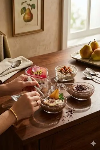 [W17506] 6" PEAR SHAPE SERVING BOWL 6PCS SET