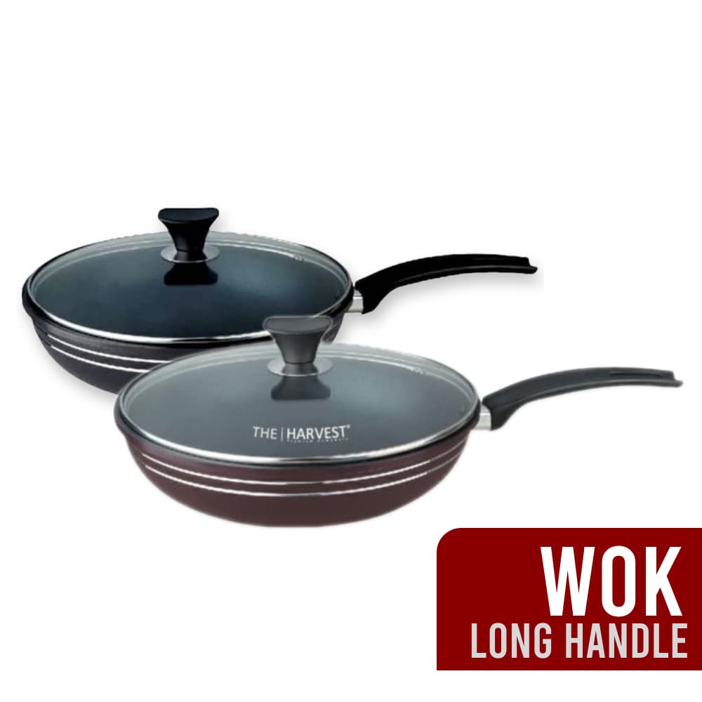 [THE HARVEST] NON-STICK LONG HANDLE WOK