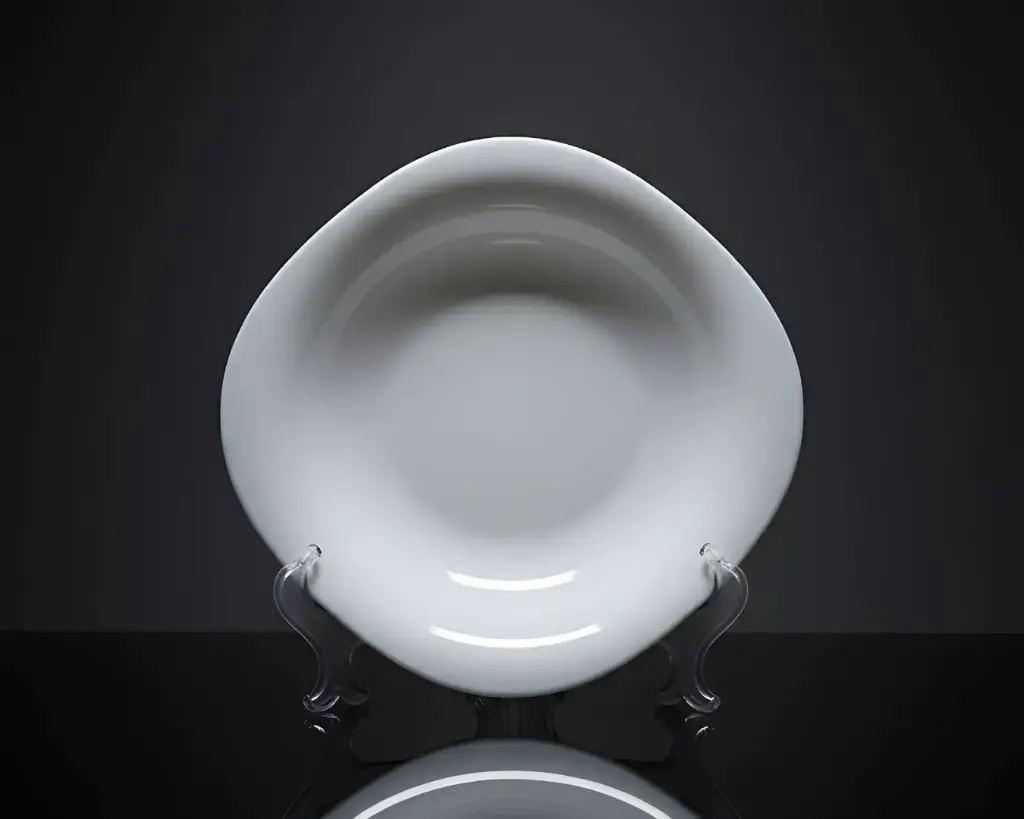 [SQSP90/W] - 09" SQUARE SOUP PLATE- WHITE
