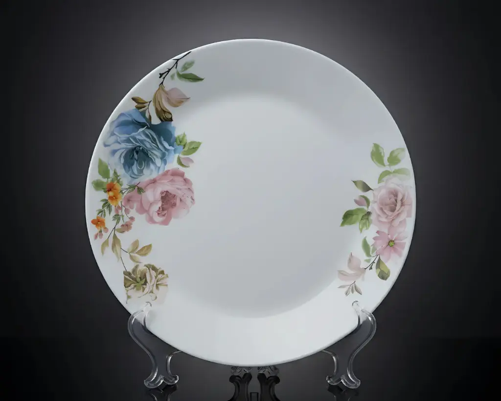 [RDDP100-1] -10" ROUND DINNER PLATE- VINTAGE FLORAL