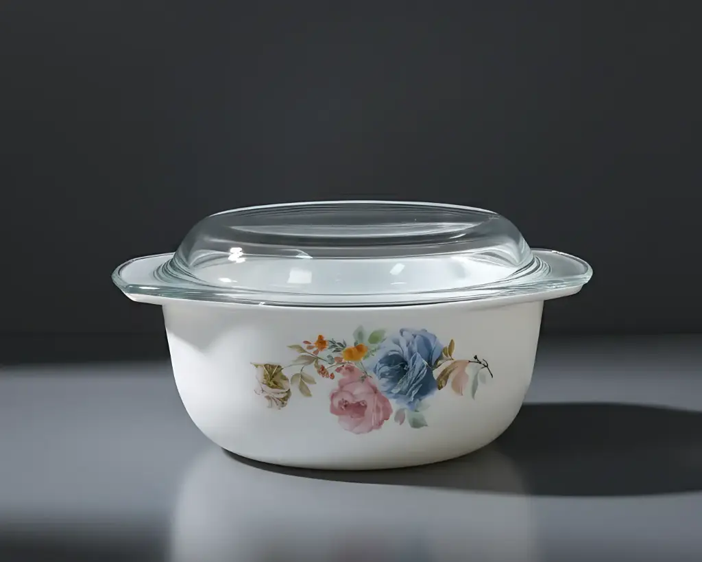 [CDL10-1] - 1L CASSEROLE WITH LID- VINTAGE FLORAL