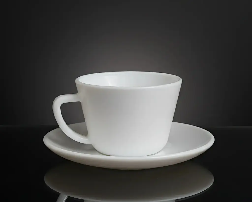 [VCS190/W] - GRACE 12 PCS V SHAPE (190ML) CUP SET- WHITE