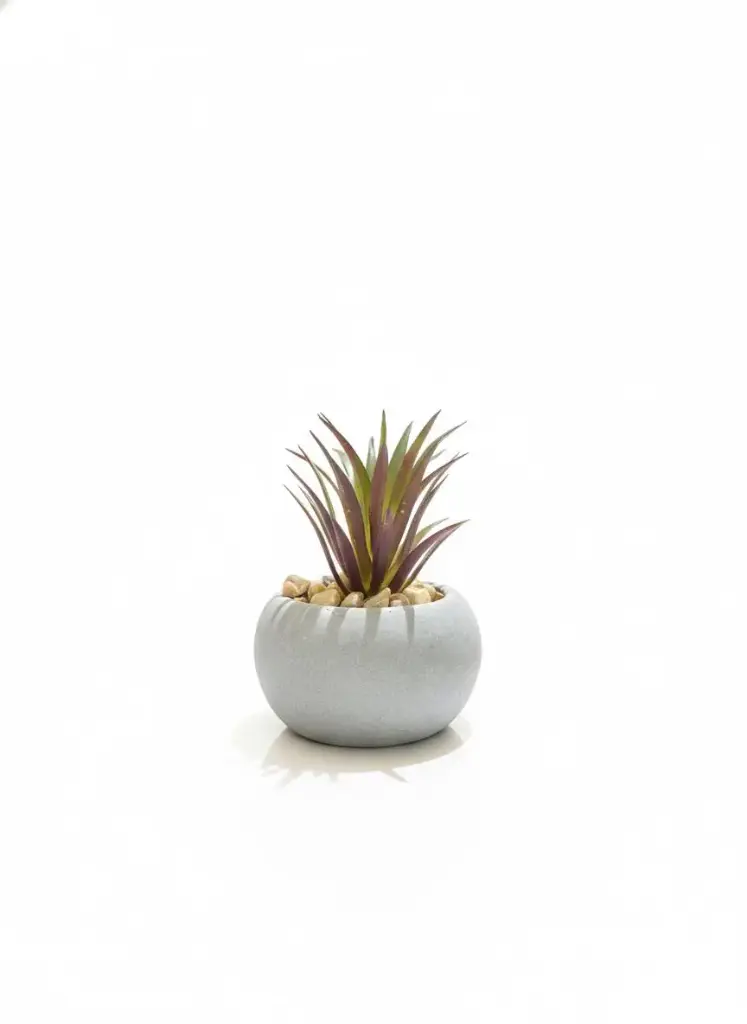 WT5328 - ARTIFICIAL PLANTS- FERN PLANT SMALL CONCRETE POT