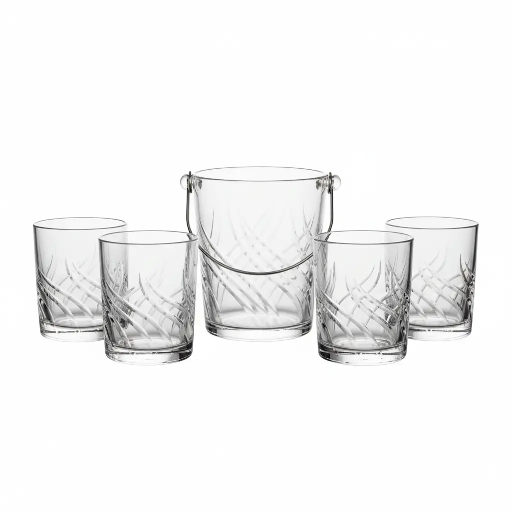 LZY5155[DSJZ001D/L7] - 7PCS GLASS CUP+JUG SET
