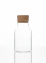 LZY5001-3[HB020] - GLASS BOTTLE WITH CORK LID: 600 ML 
