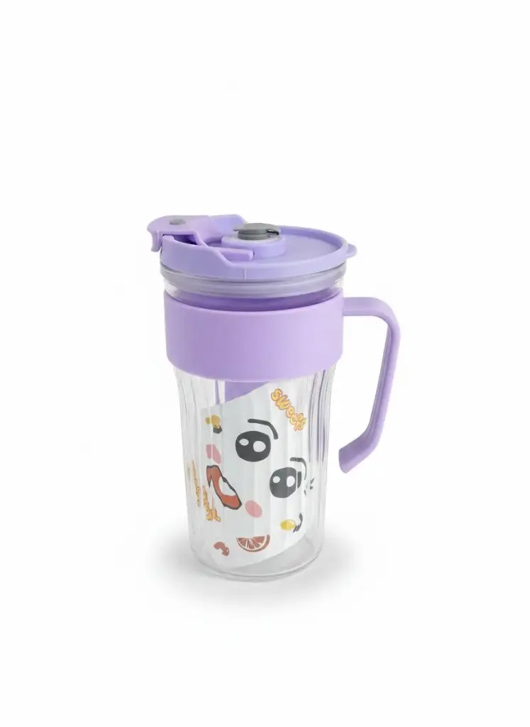 LZY5048 - GLASS CUP WITH STRAW