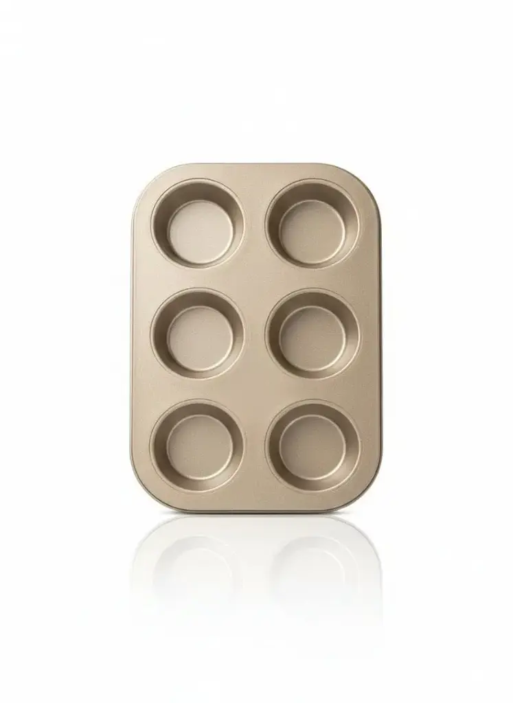 XX5604 - 6PCS MUFFIN PAN GOLD