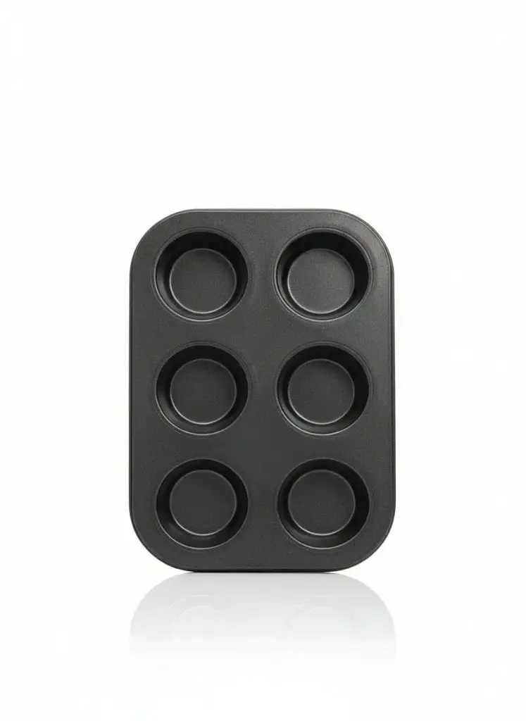 XX5605 - 6PCS MUFFIN PAN BLACK