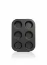 XX5605 - 6PCS MUFFIN PAN BLACK