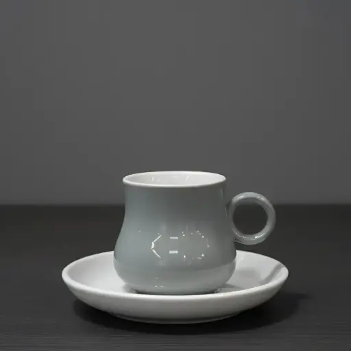 [6106] [6106] KARAKA 90ML 12PCS BONE CHINA CUP & SAUCER SET