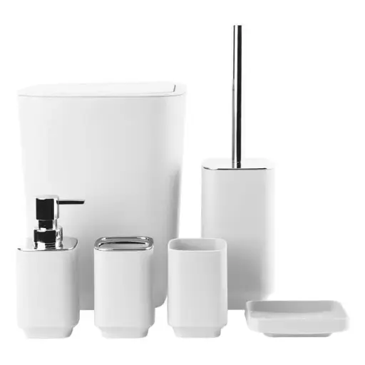 [[JS4213-7001]] [JS4213-7001] - 6PCS BATHROOM SET BEIGE