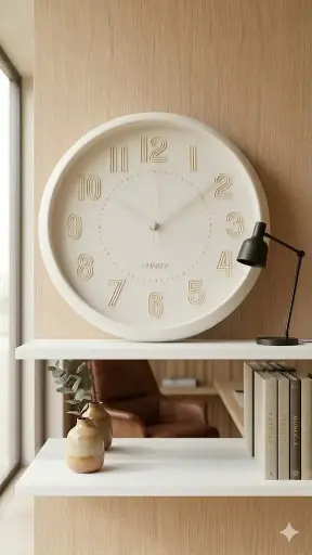 [HL5215] HL5215 [3590] - WALL CLOCK- ANALOG GOLD NUMBERING