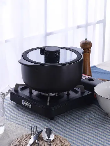 [CB5523] CB5523[2L] - CLAY COOKING POT WITH LID 2L