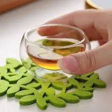 [LZY5017] LZY5017 - DOUBLE WALL HEAT RESISTANT GLASS BOWL: 50ML